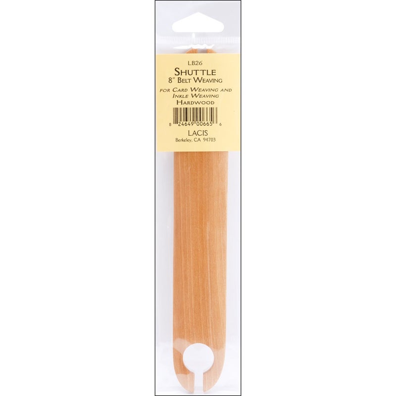 Lacis Belt Weaving Shuttle, Hardwood, 8-Inch